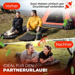 Каремат Isomatte Camping Ultraleicht 438g для кемпінгу та туризму | Легкий ізоляційний килимок з кнопками для з'єднання