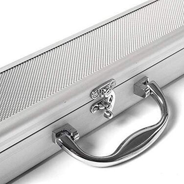 CUESOUL 57' Ручний снукерний кий з 3/4 суглобом та міні-подовжувачем для кінця, в кейсі з алюмінію Karella D304