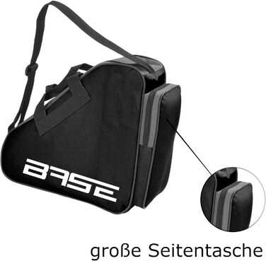 Сумка для ковзанів BASE Skatebag: містка, з ручками та регульованим ременем, зелено-чорна