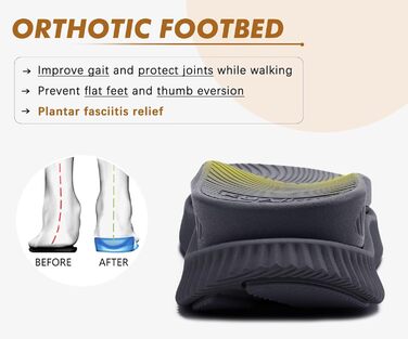 Сандалії жіночі KuaiLu для трекінгу та відпочинку: ортопедичні, зручні, дихаючі, літні, з регулюванням на липучці, для плоскостопості, чорні, 43 EU