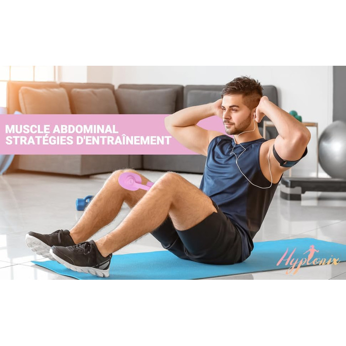 Гімнастичний тренажер Hyptonix для стегон та сідниць з еластичними гумками та сумкою – фітнес аксесуар для жінок, після пологів та реабілітації промежини, фіолетовий