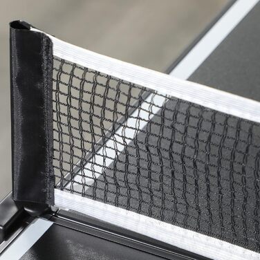 Стіл для пінг-понгу SPORTNOW Mini розкладний, з сіткою, для дому, чорний, алюміній