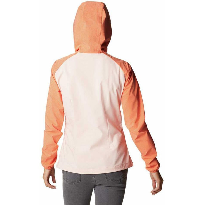 Жіноча софтшелл куртка Columbia Softshell, колір Heather Canyon 890 Peach Blossom / Sunset Orange, розмір M