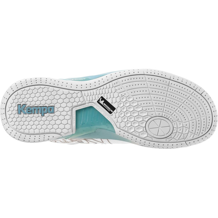 Кемпа Атака Про 2.0 - Кросівки для гандболу, білі/аква, 36 EU