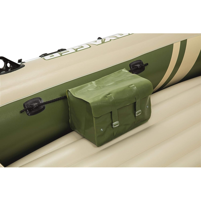 Надувний човен Bestway Hydro-Force Voyager 500 для 3 осіб, 348x141x48 см, комплект з веслами
