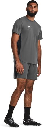 Чоловічі спортивні шорти Under Armour Challenger Knit, чорні (Black L Castlerock / White)