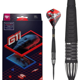 Дротики для дартсу Target Phil Taylor Gen 11 Power 9-Five Swiss Point, 95% вольфрам, 22/24/26 г, професійний набір гравця