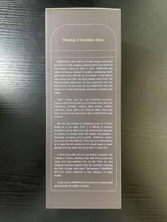 Термос-пляшка HandFan з нержавіючої сталі, 350 мл, синя, ізольована, BPA-free, для газованої води, спортивна, для велосипеда, школи та фітнесу