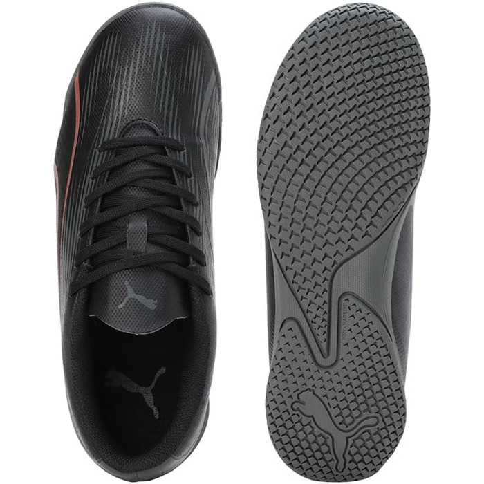 Дитячі футбольні бутси PUMA Ultra Play It Jr для гри в футбол (36 EU, Puma Black Copper Rose)