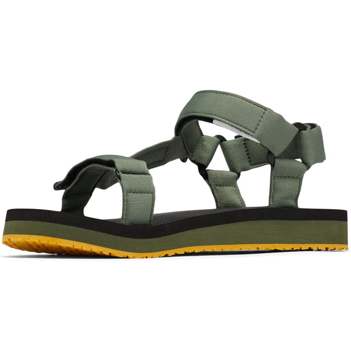 Columbia Breaksider Sandal: Чоловічі сандалі для активного відпочинку, 46 EU, зелений (Mosstone/Golden Yellow)