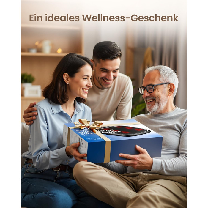 Масажер для ніг RENPHO з підігрівом, Shiatsu, електричний, 18 масажних роликів, для фасціїту п'ят, подарунок для жінок та чоловіків, розмір до 47, FM062