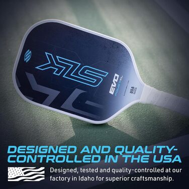 SLK Evo Power Hybrid: ракетка для піклболу, гібрид скловолокна та карбону 2024 | Потужна, синя