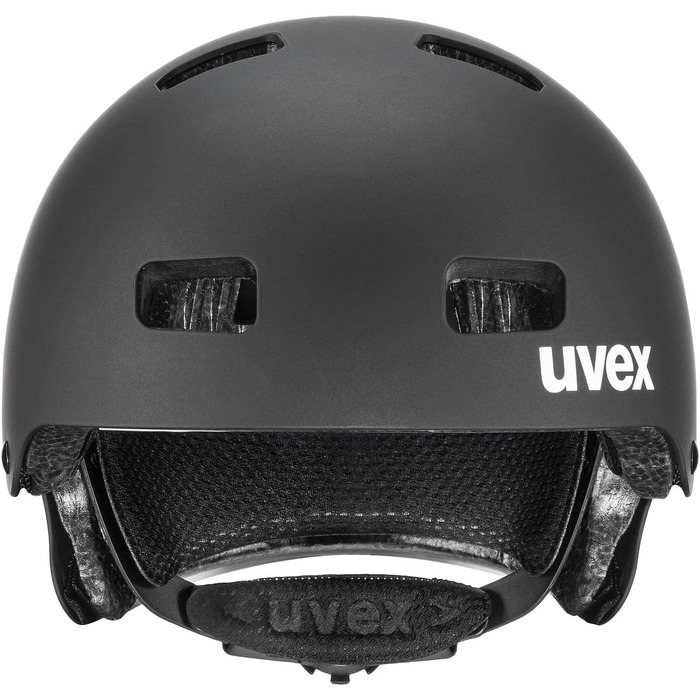 Дитячий велосипедний шолом Uvex Kid 3 CC, чорний матовий, розмір 55-58 см, міцний корпус, регульований, вентиляція