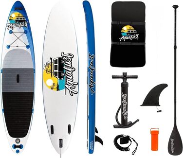 Надувна SUP-дошка AQUALUST 12'0, 365x81 см, комплект для сапсерфінгу з веслом і страхувальним шнуром