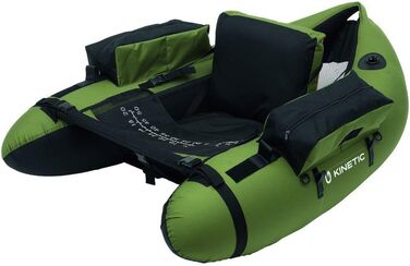 Плавучий човен Fish Hunter Kinetic Belly Boot до 115 кг, 6 кг, з ножним насосом, 135x105 см, 4 повітряні камери, з ременями для перенесення
