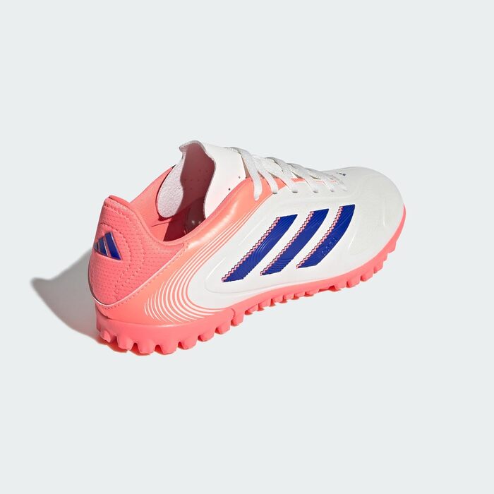 Дитячі футбольні бутси Adidas Copa Pure III Club Turf для дітей (31 EU, білий, синій, корал)