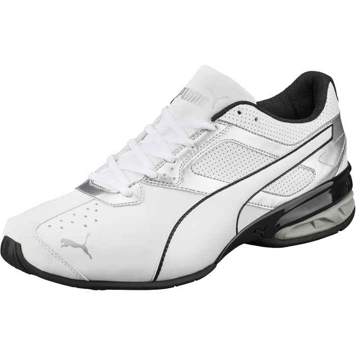Кросівки чоловічі PUMA Tazon 6 (42 EU, білий, сріблястий, чорний)