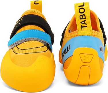 Дитячі скельні туфлі для дівчаток, початковий рівень, для залу, легкі, жовті (34 EU)