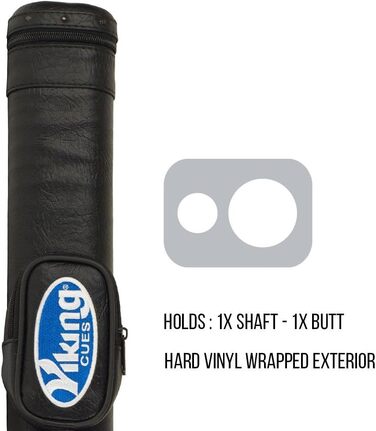 Чохол для більярдної кулі Viking з ремінком, вінілова оболонка та фетрова внутрішня частина, аксесуари для більярдного столу, обладнання для більярду (1x1)