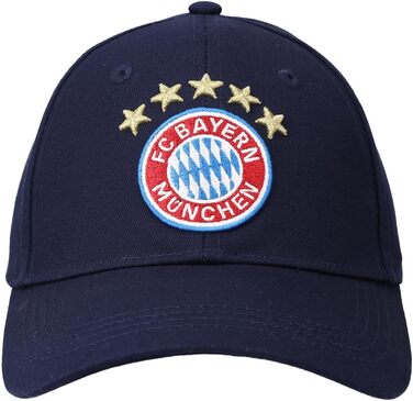 Кепка FC Bayern München з логотипом | Бейсболка для дорослих | Червоний, темно-синій, універсальний розмір