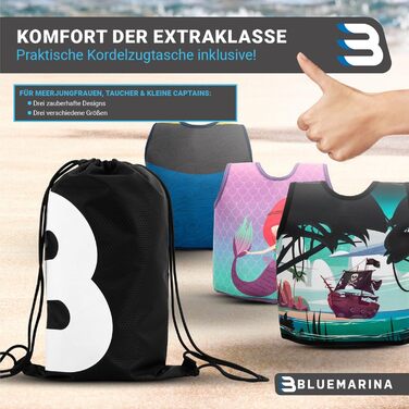 Дитячий жилет для плавання Buemarina | Різні розміри для малюків та немовлят - допоміжні засоби для плавання, жилети, кільця для плавання, жилети для дітей 1-9 років aguna (S, Captain)