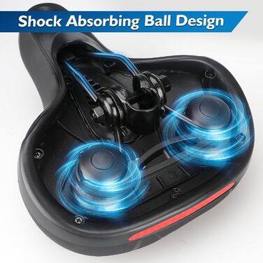 Велосипедне сидіння з піною Memory Foam, ергономічне, амортизуюче, дихаюче. М'яке велосипедне сидіння для чоловіків