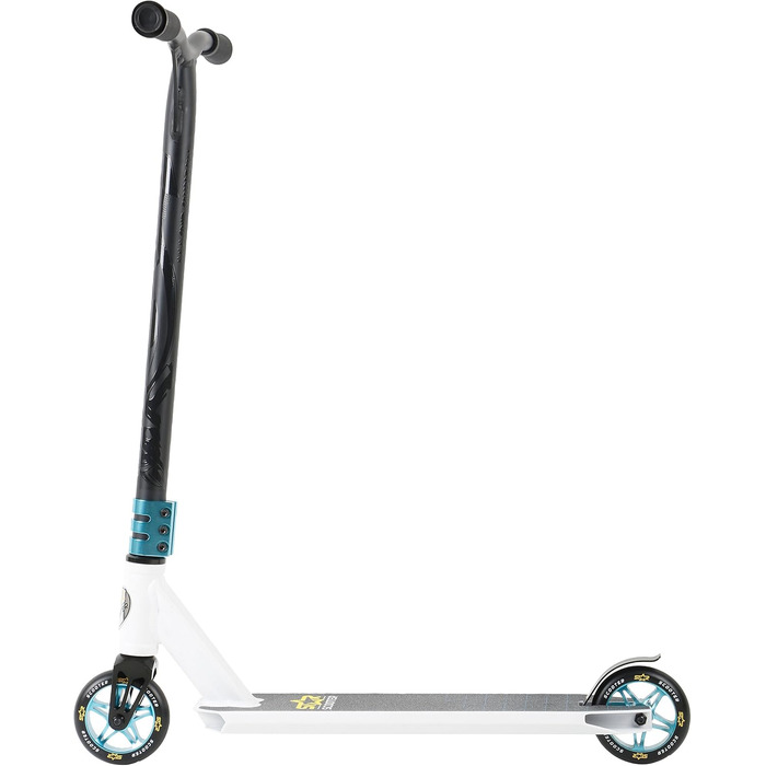 Трюковий самокат STAR SCOOTER Pro Sport 110мм для дітей від 7 років та дорослих, алюмінієвий, HIC, біло-синій