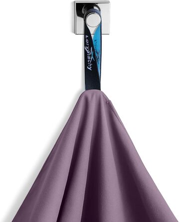 Рушник мікрофібра для фітнесу з іонами срібла Samtviolett 60x120 см – швидковисихаючий, надлегкий, поглинаючий, для йоги, подорожей, пляжу