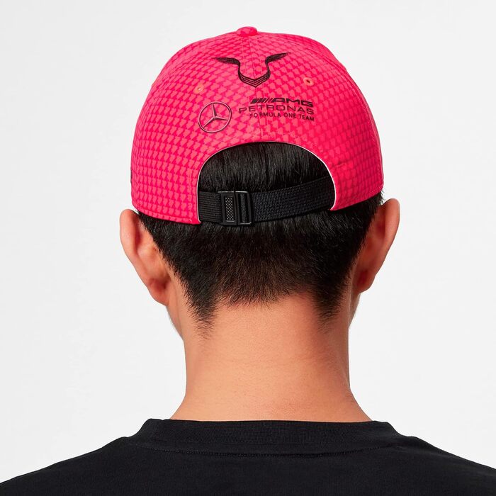 Кепка Mercedes AMG Petronas Formula One Team 2023 Lewis Hamilton Collection, неоново-рожева, універсальний розмір