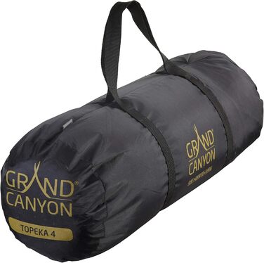 Намет GRAND CANYON Topeka 4: Купол, 4 особи, ультралегкий, водонепроникний, для трекінгу та кемпінгу, оливковий