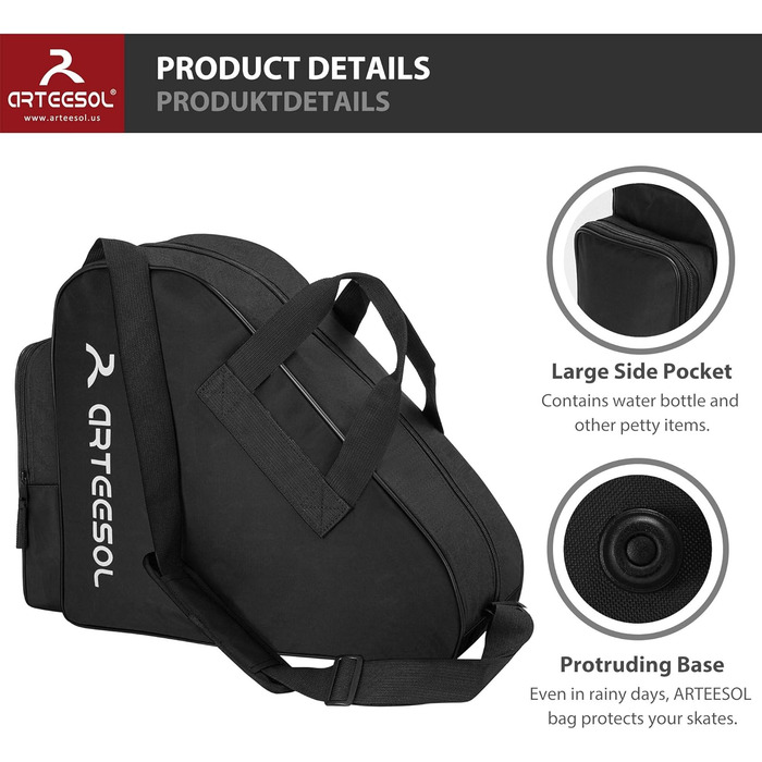 Сумка для роликів, ковзанів та скейтів Blackace arteesol для дітей і дорослих
