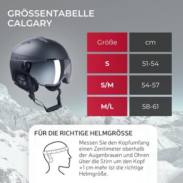 Шолом гірськолижний Black Crevice Calgary з візором, білий матовий/сріблястий, S/M (54-57 см)