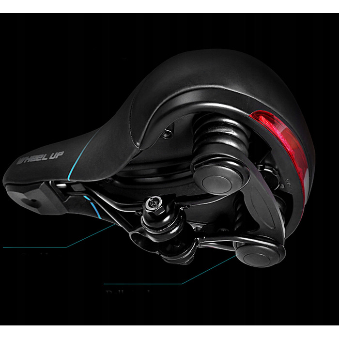 Велосипедне сідло Wheel-Up, широке, 16 мм