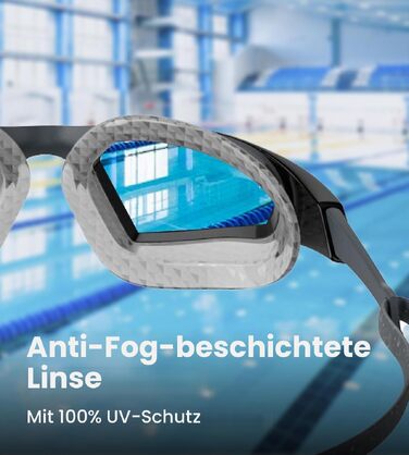 Плавальні окуляри Speedo Aquapulse Pro унісекс, протизапотівальні, водонепроникні, колір Oxid Grey/Silver/Chrome, універсальний розмір