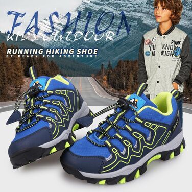 Дитячі кросівки UOVO для ходьби, бігу та активного відпочинку (водонепроникні, антиковзкі) – блакитний, жовтий, 28 EU