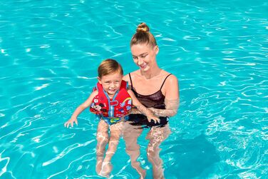Дитячий жилет для плавання Bestway Swim Safe ABC Disney Junior Mickey & Friends, рівень B, 1-3 роки, червоний