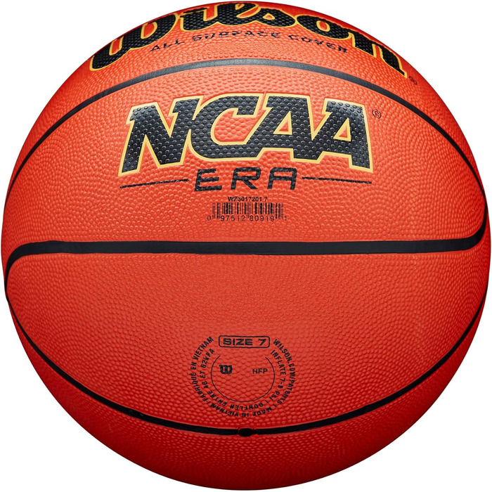 М'ячі для баскетболу Wilson NCAA Era - розміри 5, 6 та 7, колір Braun 7