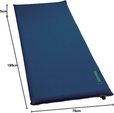 Каремат самонадувний Therm-a-Rest Basecamp з WingLock, для кемпінгу, в чохлі