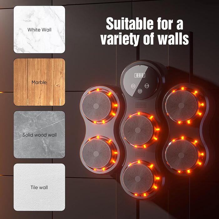Музичний бокс для боксу з LED, Bluetooth, 9 режимів, 5 рівнів гучності, для дорослих і дітей