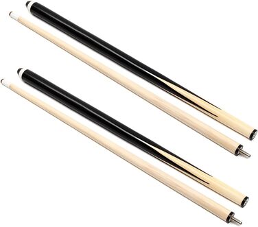 Більярдні киї з твердого дерева, для дітей, підлітків та дорослих, 58 дюймів, набір 2 шт.