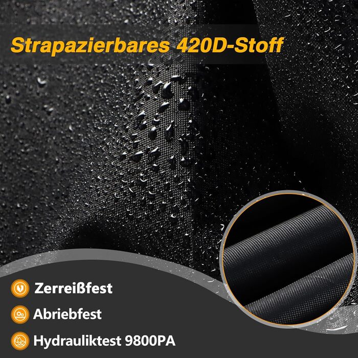 Чохол для велосипеда EVRBUL на 1-2 велосипеда, 210x110x76 см, водовідштовхуючий, з отвором для замка, 420D, захист від дощу, сонця та вітру, для гірського, шосе, електровелосипеда