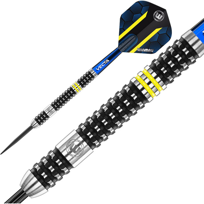 WINMAU Paul Nicholson 22 г вольфрамові професійні дротики з насадками та оперенням