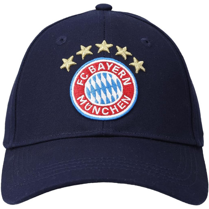 Кепка FC Bayern München з логотипом | Бейсболка для дорослих | Червоний, темно-синій, універсальний розмір