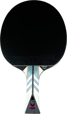Професійна ракетка для настільного тенісу Butterfly Timo Boll Vision 3000, ITTF сертифікат, накладка Wakaba, анатомічна ручка, для досвідчених гравців