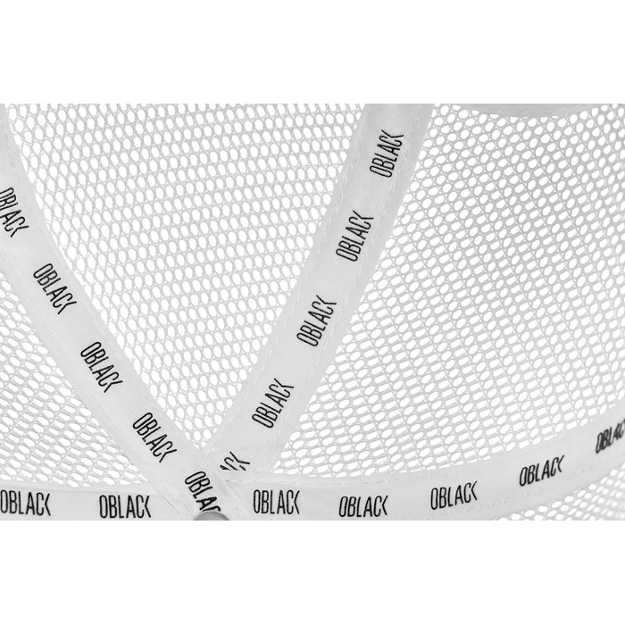 Чоловіча бейсболка-тракер Oblack Classic Total Black, універсальний розмір, біла