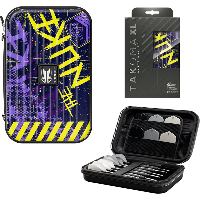 Кейс для дартсу Target Darts Luke Littler XL Takoma — футляр для дротиків XL, тримач, органайзер, 'The Nuke'