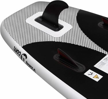 Надувна SUP-дошка ZEYUAN 300x76x10 см з веслом, сидінням і аксесуарами, чорна – комплект для сап-серфінгу