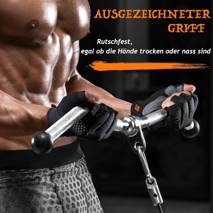 Тренувальні рукавички SueStar для чоловіків та жінок, для важкої атлетики, з повною захистом долоні, відмінне зчеплення, ультра-дихаючі для важкої атлетики, фітнесу, тренувань, підтягувань