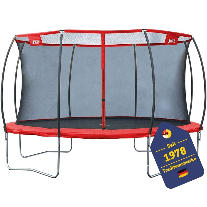 Батут спортивний Superstar 2.0 I Трамплін для саду I Якісний та великий з сіткою безпеки I Ø 366 см I Макс. вага користувача 150 кг I Для дітей