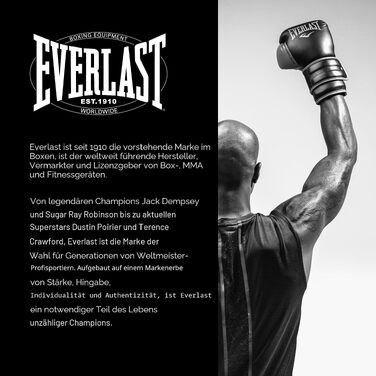 Боксерські рукавички Everlast Powerlock 2R для тренувань, спарингу та груші, 14oz, колір вугільний (Charcoal)